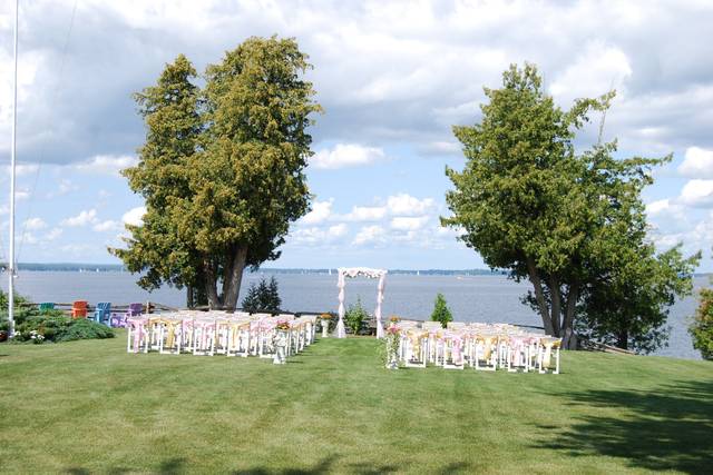 Wedding ceremony area