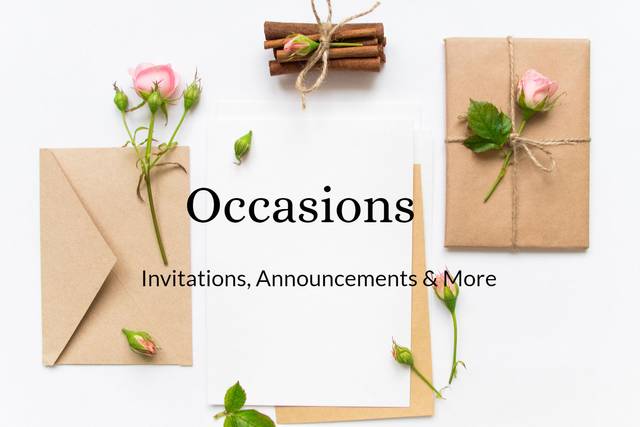Occasions - Invitations & Announcements