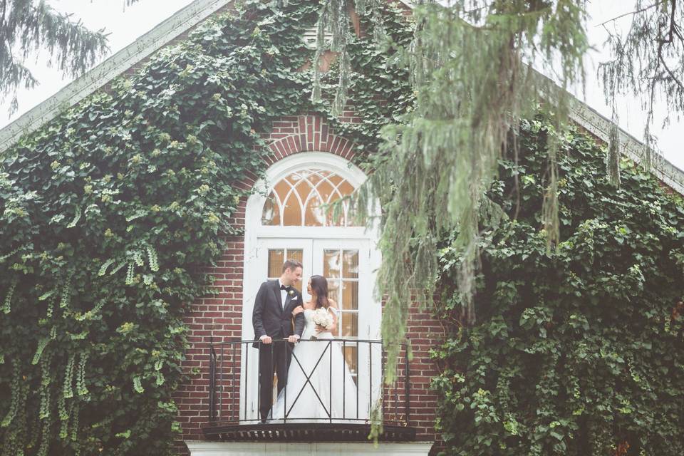 Couple on a balcony