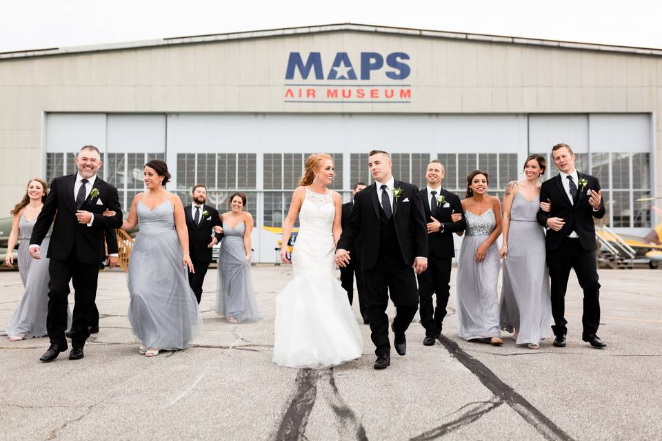 Wedding party at MAPS Air Muse
