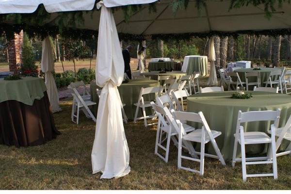 Outdoor Wedding we provided rentals for and set up.