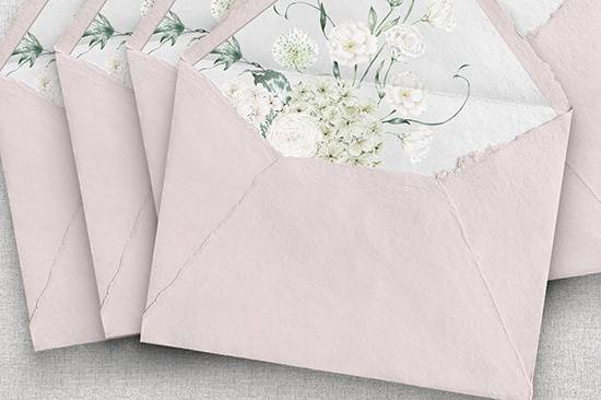 Light pink + hydrangea florals