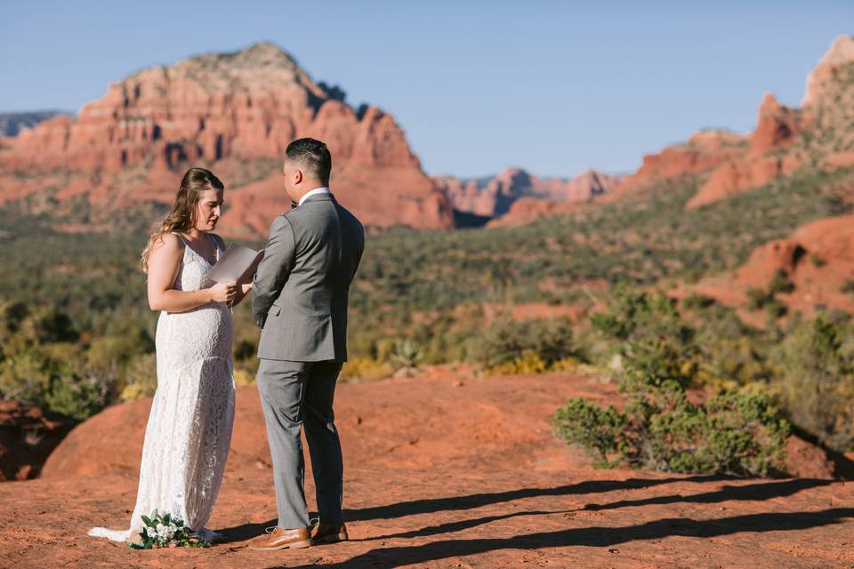 Sedona elopement package