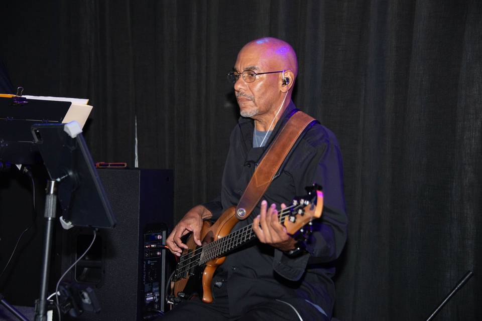Gary on the bass