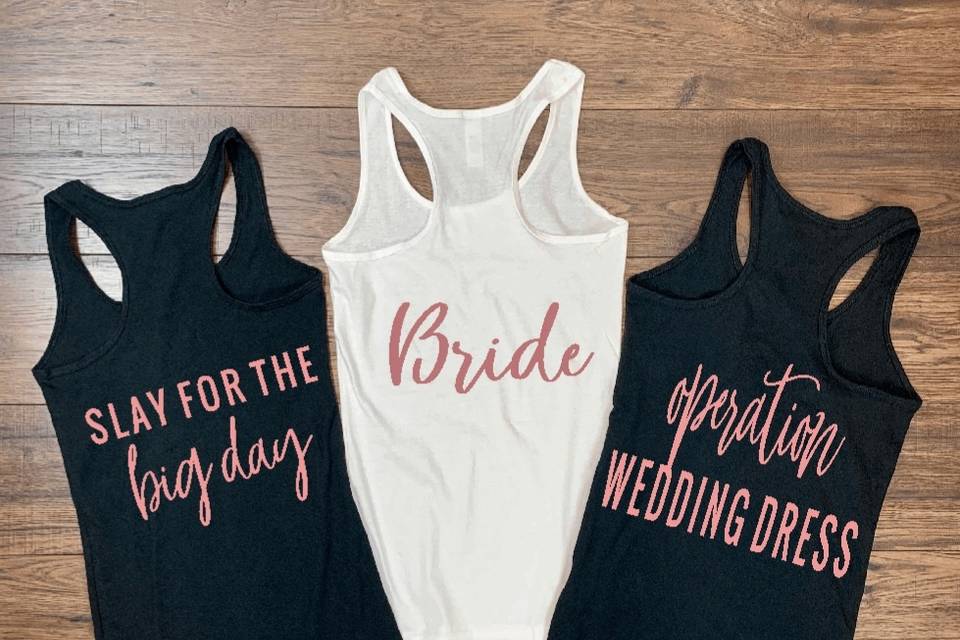 Bride Shirt Bundle--Customize