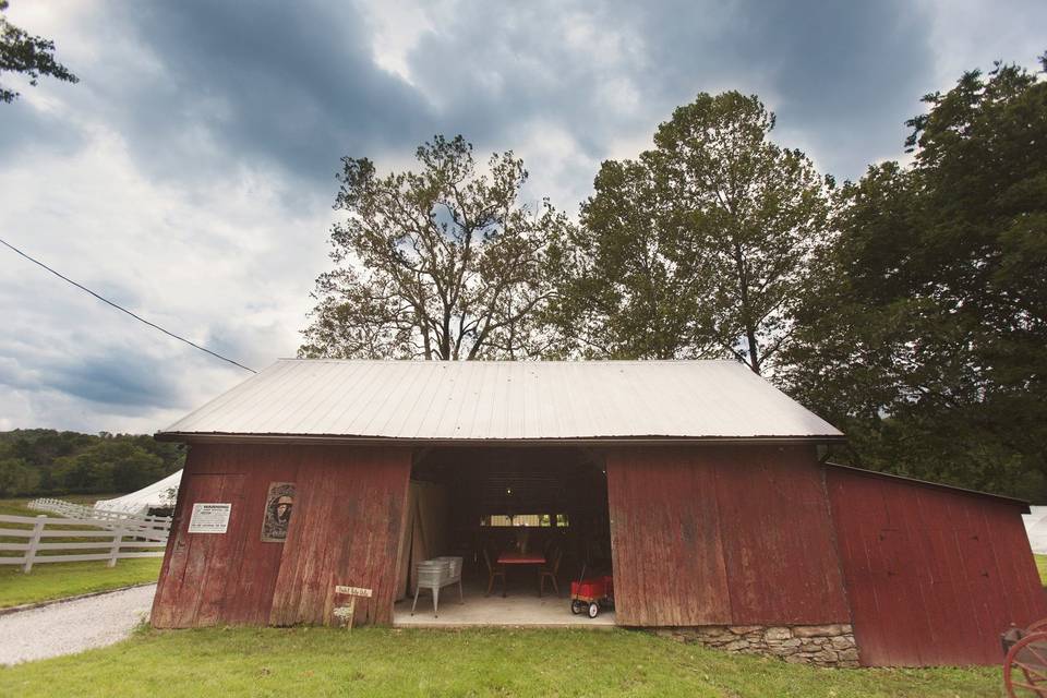 Wooden barn