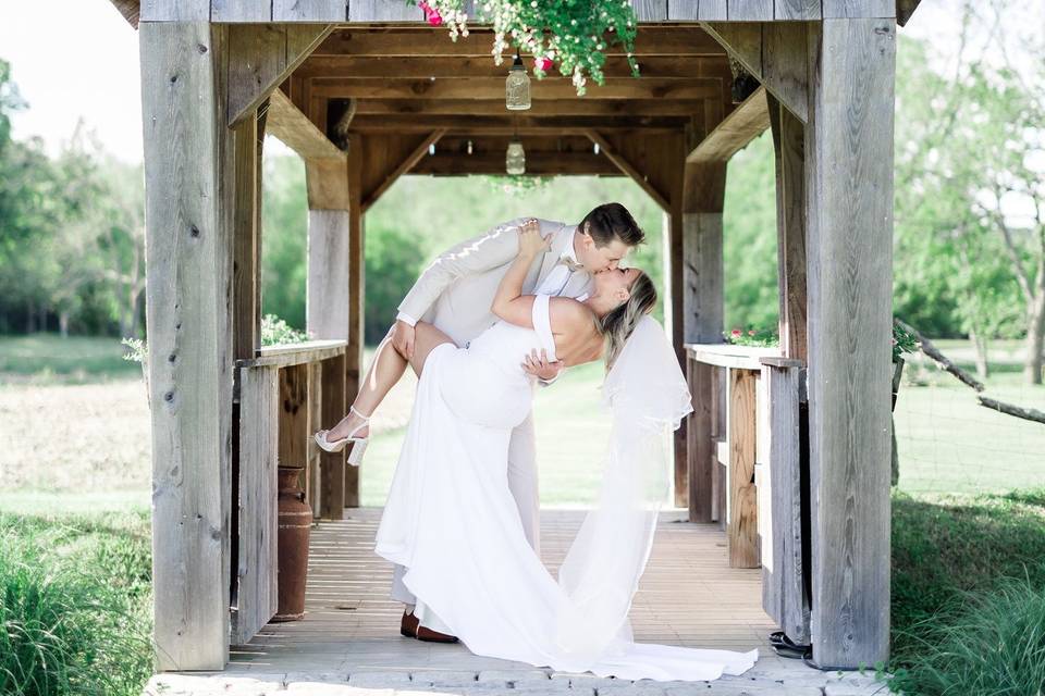 Covered bridge near ceremony l