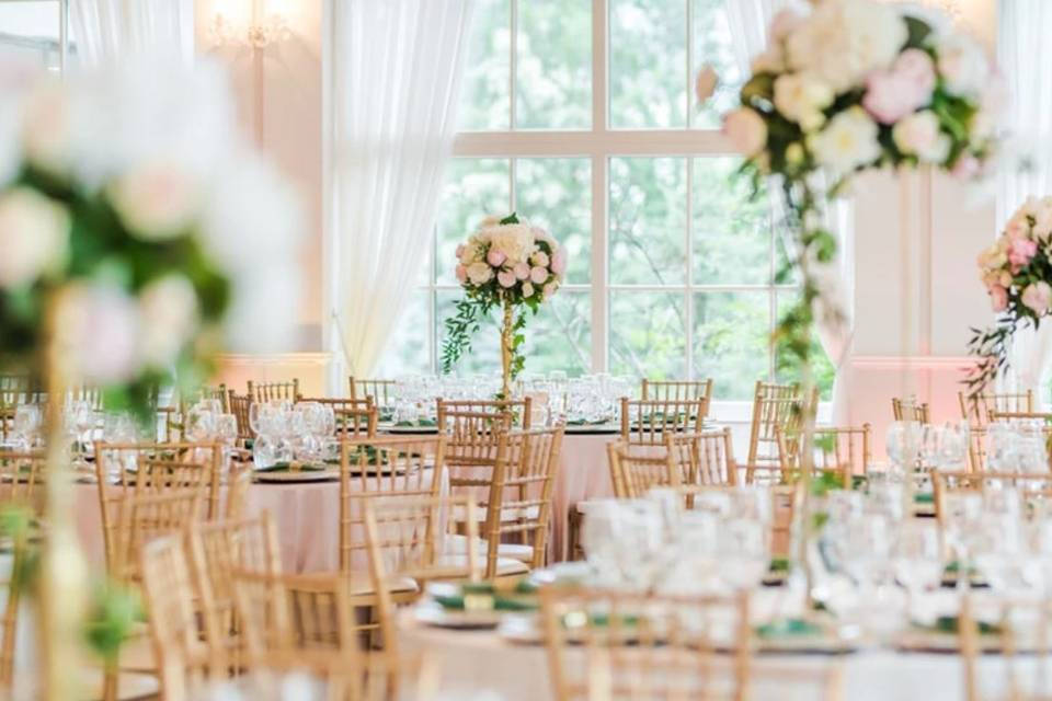 Bright and airy seating area