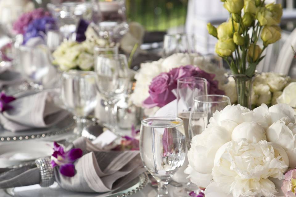Floral table elements