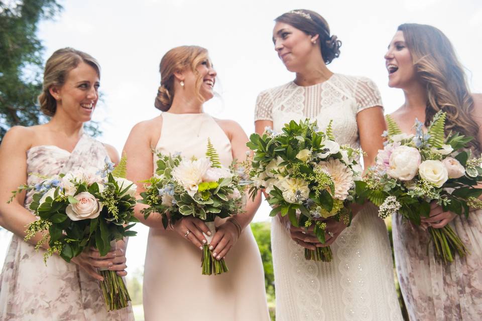 Non-traditional bridesmaids