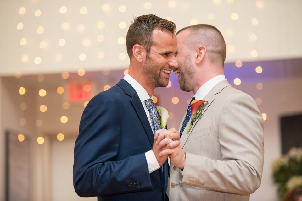 Couple first dance