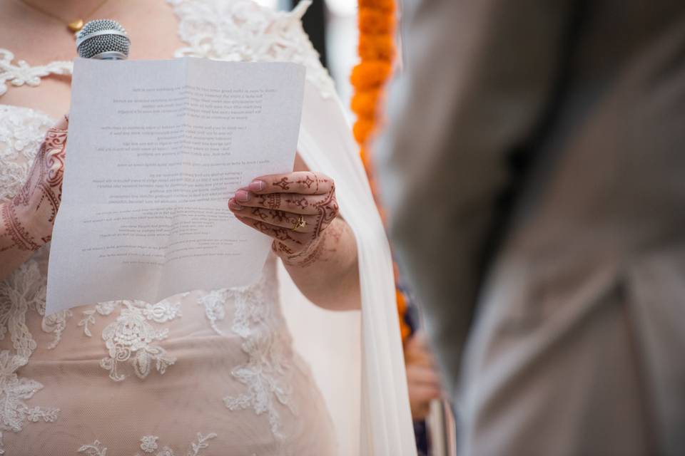 Reading vows