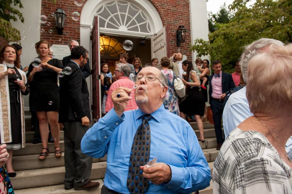 Dad after the ceremony