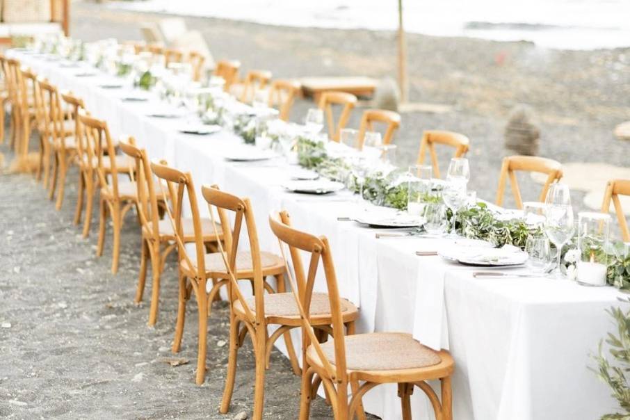 Al fresco dining setup