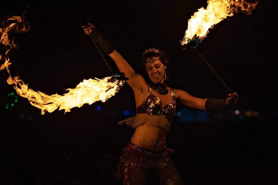 Mystica Fiora - Fire, LED and Belly Dancer