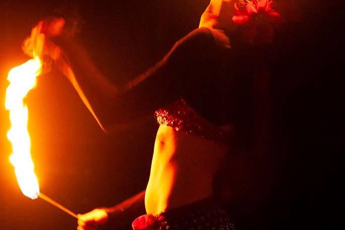 Mystica Fiora - Fire, LED and Belly Dancer