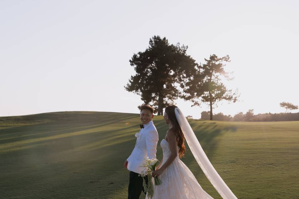 When married on a golf course