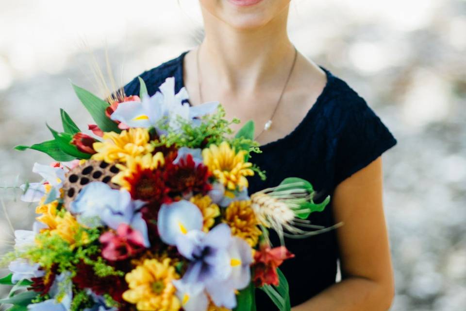 Fall flower girl