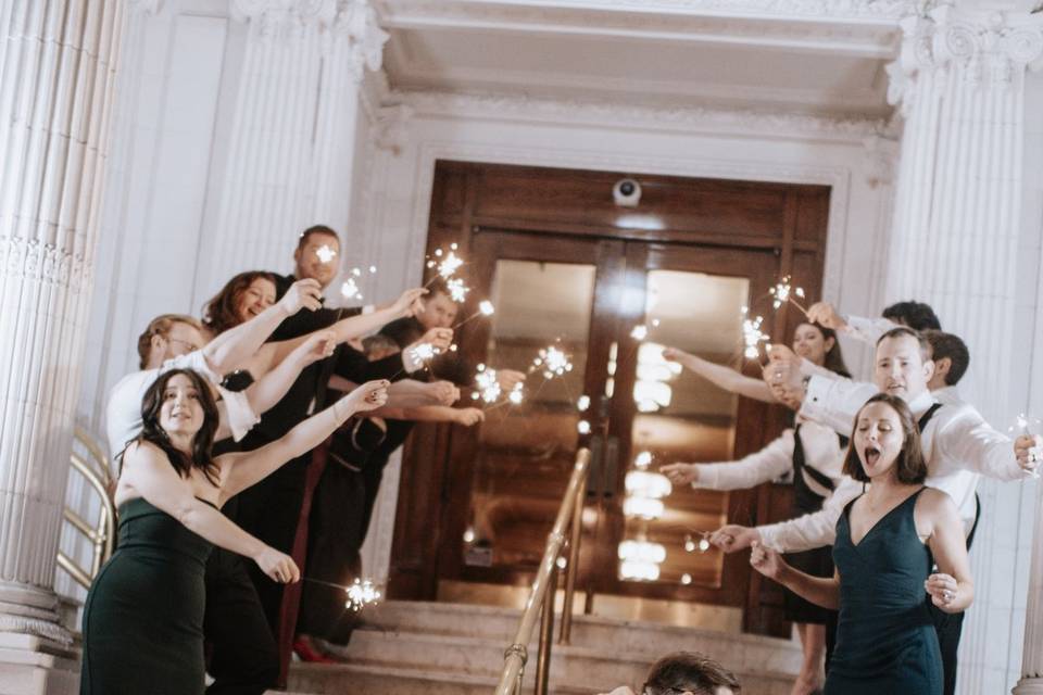 Sparkler Sendoff