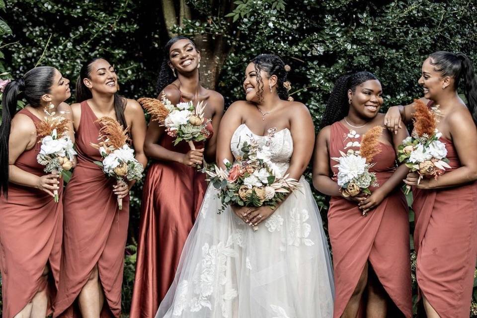 The bridal party
