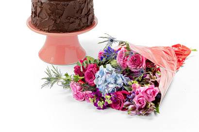 Cake and Flower Bundle