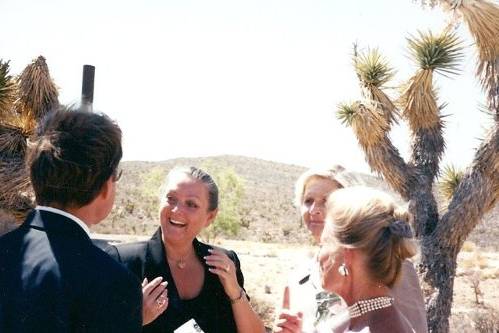 Red rock canyon wedding