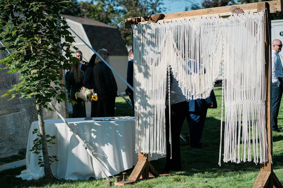 Outdoor Tented Wedding