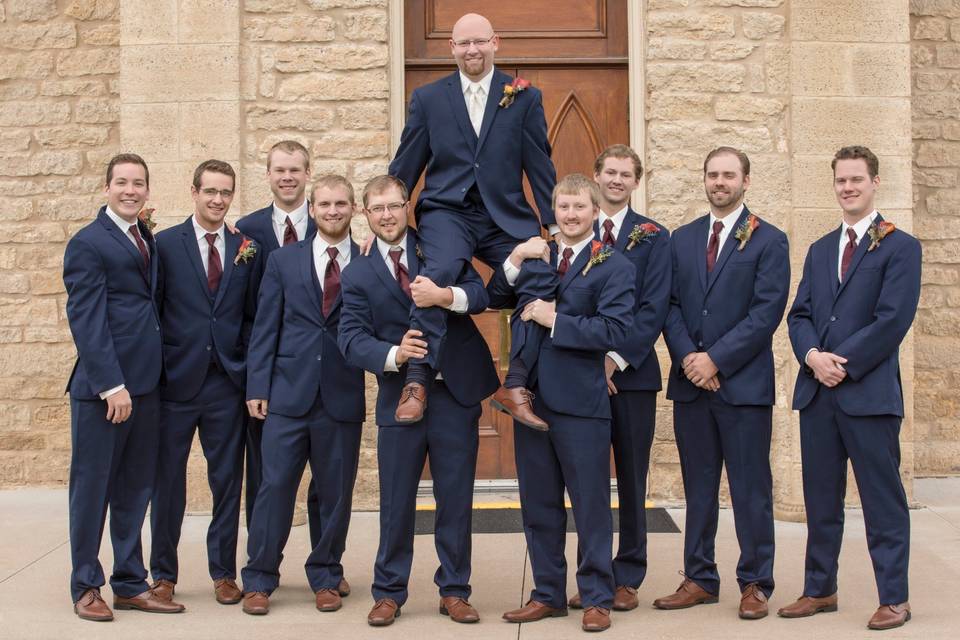 Wedding groomsmen