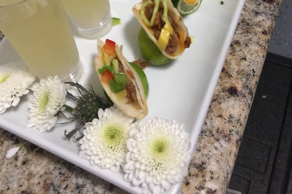 Mini Pork Tacos & Margaritas