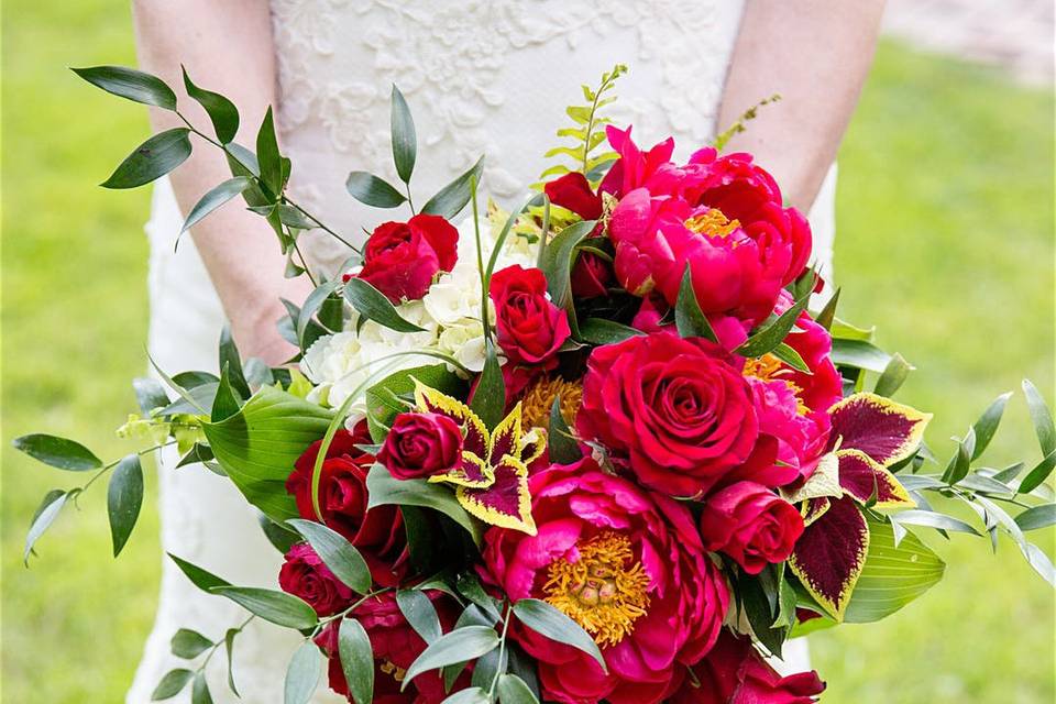 Red Florals for Bridal Bouquet