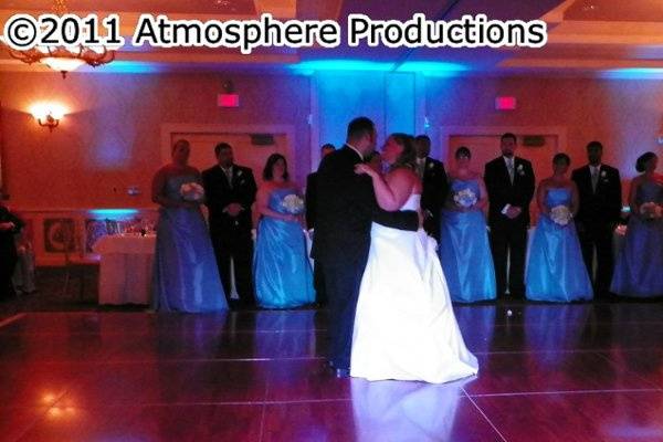 Full Room Custom Lighting with Spotlight First Dance