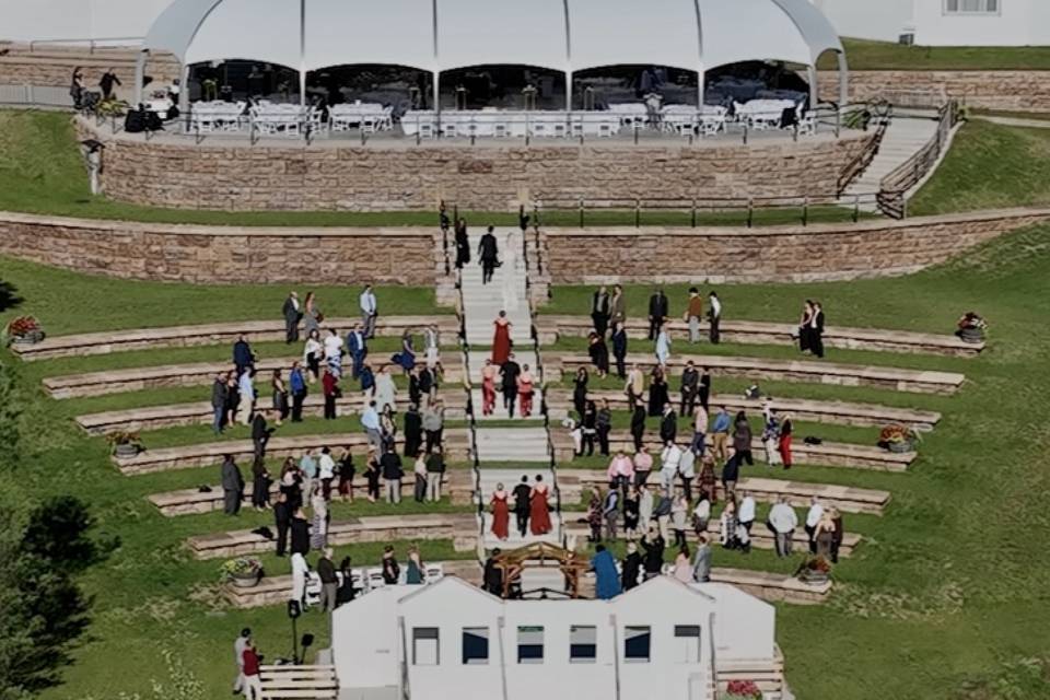 Amphitheater from drone