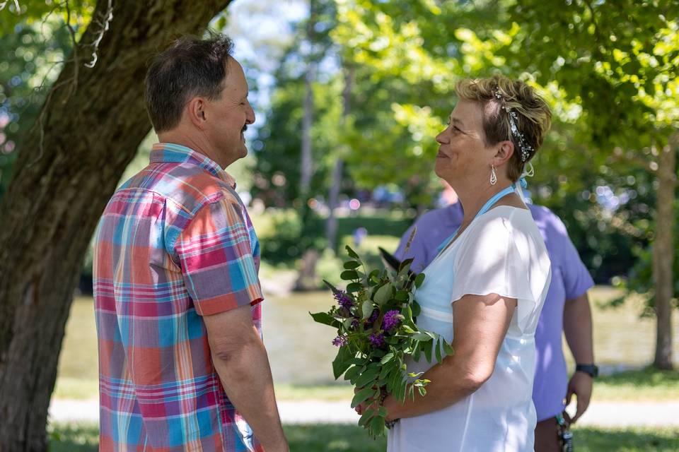 Ceremony in the park