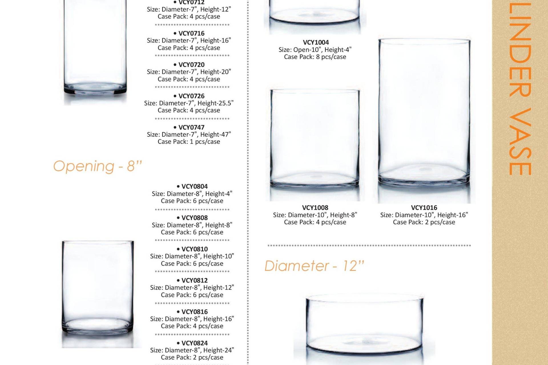 Wholesale Glass Vases International Favors & Gifts El Monte, CA