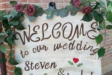Such a beautiful Welcome Sign!