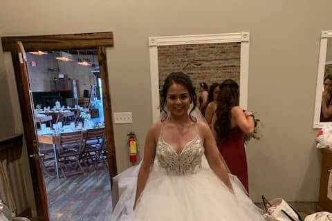Such a sweet little bride!