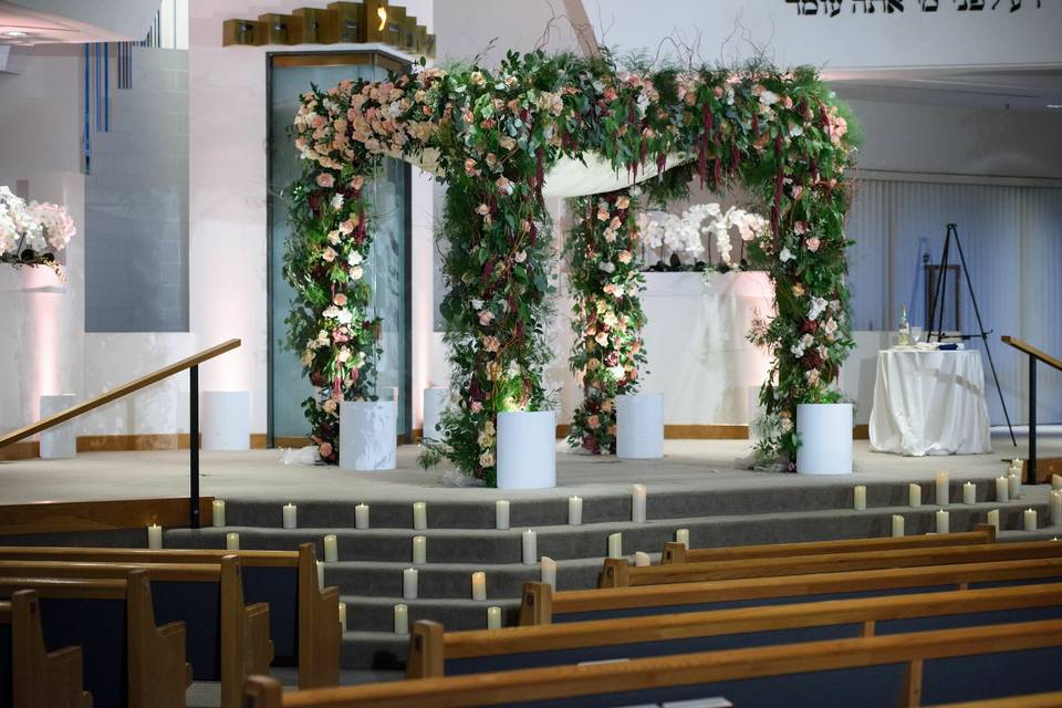 Beautiful floral chuppah