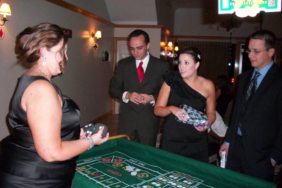 I created a variety of table games for this fun 