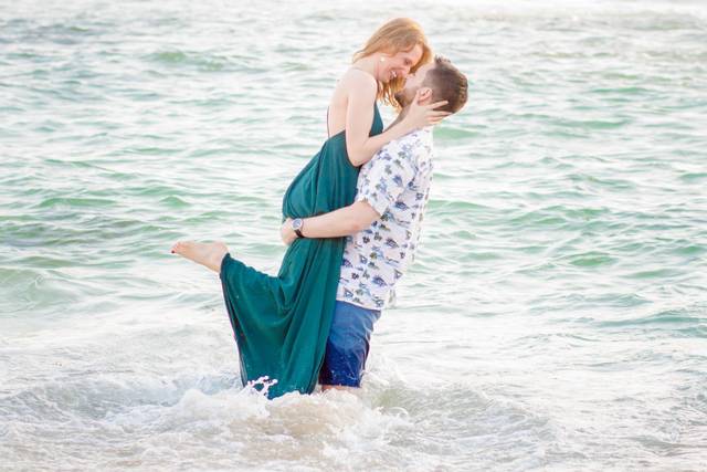 On the beach