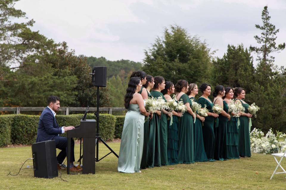 Playing piano live 4 ceremony