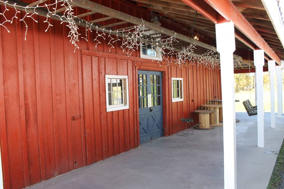 Barn back porch