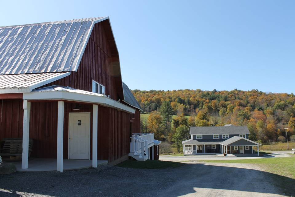 Barn and house view