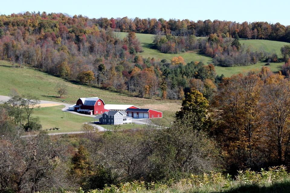 Farm from opposite hill