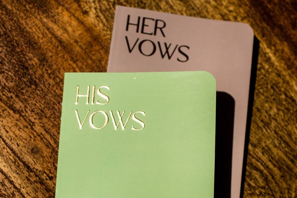 His & Her Vows Book