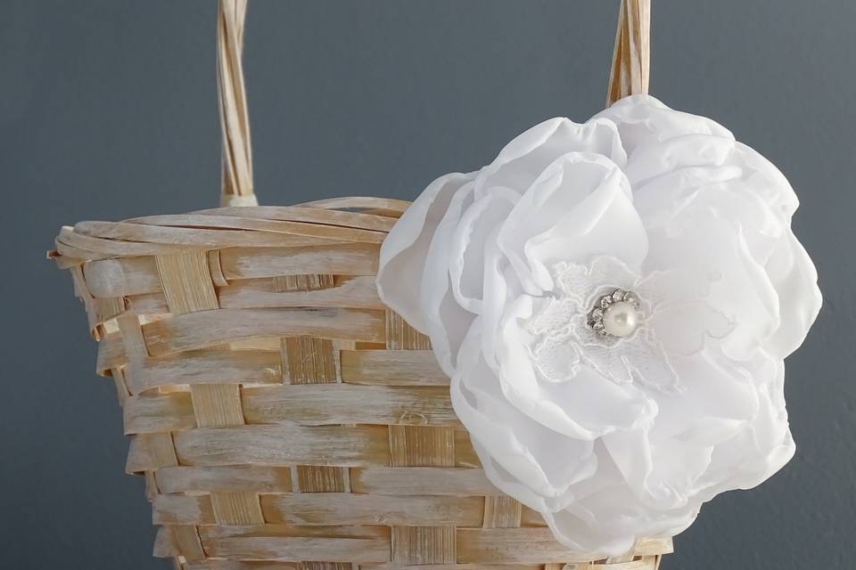 Light Flower Girl Basket