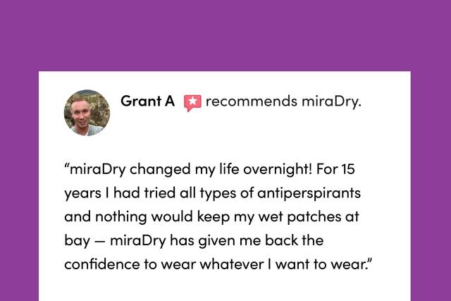 Miradry Stops the Sweat
