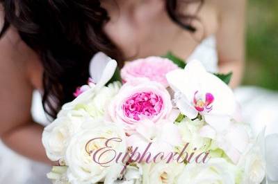 Three pink bouquets