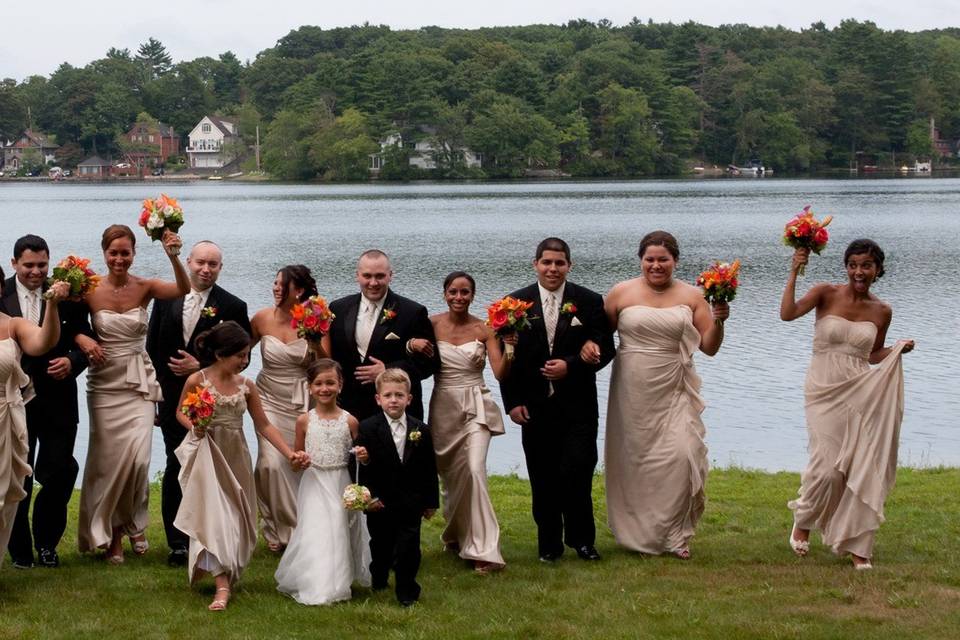 Group wedding photo