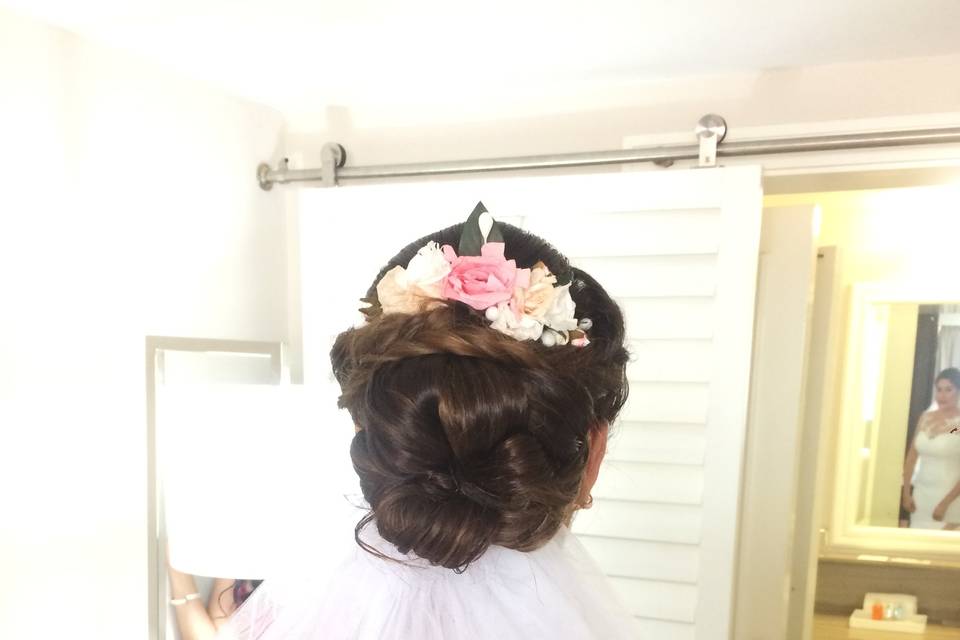 A pretty updo with