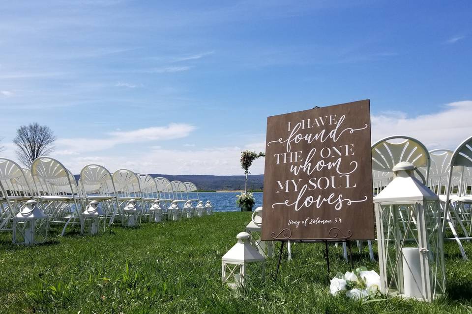 Wedding signage